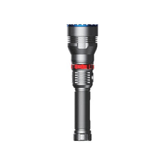 كشاف باورولوجي LED قابل لاعادة الشحن باضائة 1000 لومن, مدى 920 متر - اسود | Powerology 1000LM/900M Rechargeable LED Flash Light - Black.