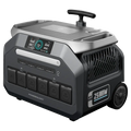 مولد طاقة محمول باورولوجي مع عجلات بقدرة 2500 واط - اسود | Powerology Portable Trolley Type Power Generator 2500W – Black