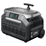 مولد طاقة محمول باورولوجي مع عجلات بقدرة 2500 واط - اسود | Powerology Portable Trolley Type Power Generator 2500W – Black