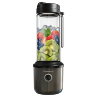 خلاط محمول باورولوجي بسعة 450 مل وبطارية 5000mAh, و 6 شفرات - اسود | Powerology Portable Blender 450ml 5000mAh 6 Blades – Black.
