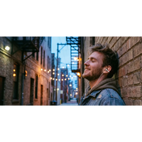 سماعات أذن سلكية باورولوجي بمشبك - أبيض | Powerology Clip-on Wired Earphones – White