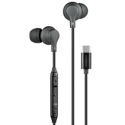 سماعات باورولوجي ستيريو داخل الأذن بمنفذ تايب سي | Powerology Type-C In-Ear Stereo Earphones
