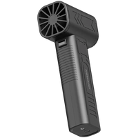 منفاخ باورولوجي توربو 24000 مللي أمبير مع إضائة LED - أسود | Powerology 24000mAh Turbo Blower Fan with LED Light - Black