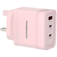 شاحن باورولوجي Lunex PD 65 واط USB-C شحن سريع – محول طاقة عالي للأجهزة واللابتوب | Powerology Lunex Series 65W PD Fast Charging USB-C Adapter