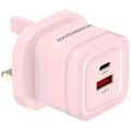 محول الشحن السريع الثنائي المنفذ من باورولوجي 35 واط | Powerology Dual-Port 35W Fast Charging Adapter