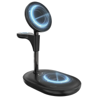 Powerology Florea Wireless Charging Stand - Black | حامل شحن لاسلكي باورولوجي فلوريا - أسود