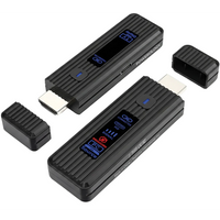 طقم مستقبل ومرسل HDMI لاسلكي باورولوجي - أسود | Powerology Wireless HDMI Receiver and Transmitter – Black