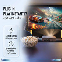 طقم مستقبل ومرسل HDMI لاسلكي باورولوجي - أسود | Powerology Wireless HDMI Receiver and Transmitter – Black