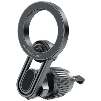 حامل هاتف سيارة مغناطيسي باورولوجي SnapMount MagSafe - أسود | Powerology SnapMount Magsafe Car Holder – Black