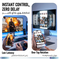 مستقبل HDMI لاسلكي باورولوجي مع مرسل Type-C - أبيض | Powerology Wireless HDMI Receiver and Type C Transmitter – White