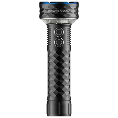 Powerology 3000LM COB+ SMD Work Light with Red Laser & Dimmable Function - Black | مصباح العمل Powerology Lumos بسعة 4000mAh - أسود