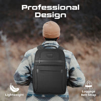Promate Paramount-BP Laptop Backpack 15.6 inch 1680D Polyester-Angle