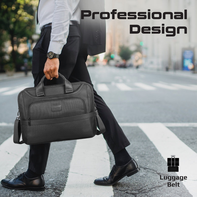 Promate Paramount-MB Laptop Messenger Bag 15.6 inch-Angle