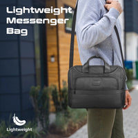 Promate Paramount-MB Laptop Messenger Bag 15.6 inch-Compartments