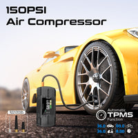 Promate PatrolPack-3 Car Jump Starter 1200A Air Compressor 12000mAh-Air Pump