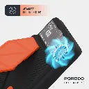 باور بانك بورودو ماغ سيف 10000mAh لاسلكي 15W وPD 20W بنظام تبريد وإضاءة RGB - أسود | Porodo 10000mAh MagSafe Power Bank Black