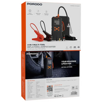 Porodo VoltBoost 10000mAh Multi-Purpose Tool – Grey | أداة متعددة الاستخدامات بورودو فولت بوست بقدرة 10000mAh – رمادي