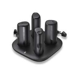 محطة شحن بورودو 4 في 1, باور بانك بسعة 5000 مللي امبير مع شحن لاسلكي - اسود | Porodo 4in1 Station 5000mAh Wireless Power Bank - Black