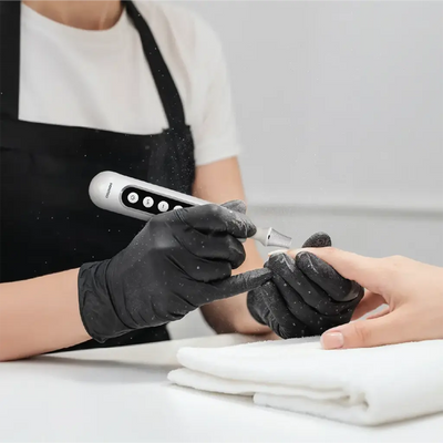 مثقاب أظافر كهربائي بورودو لايفستايل 8-في-1 قابل للشحن - أبيض | Porodo Lifestyle 8-IN-1 Rechargeable Electric Nail Drill - White