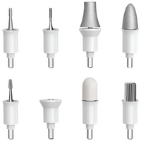 مثقاب أظافر كهربائي بورودو لايفستايل 8-في-1 قابل للشحن - أبيض | Porodo Lifestyle 8-IN-1 Rechargeable Electric Nail Drill - White