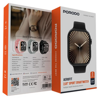ساعة رياضية ذكية Porodo Aerofit 2.01 بوصة | Porodo Aerofit 2.01" Smart Sports Watch