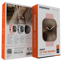 ساعة رياضية ذكية Porodo Aerofit 2.01 بوصة | Porodo Aerofit 2.01" Smart Sports Watch