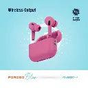 سماعات بورودو بلو برو 2 لاسلكية بباس عميق وشحن لاسلكي وتحكم لمسي للصوت - وردي | Porodo Blue Deep Bass Wireless Earbuds Pro 2 with Swipe Volume Pink