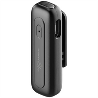 Porodo Blue Clip Mic Pro Wireless Microphone - Black | ميكروفون بورودو بلو كليب مايك برو اللاسلكي - أسود