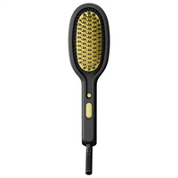 مكواة فرد الشعر سيراميك من بورودو - أسود وذهبي | Porodo Ceramic Hair Straightener - Black & Gold