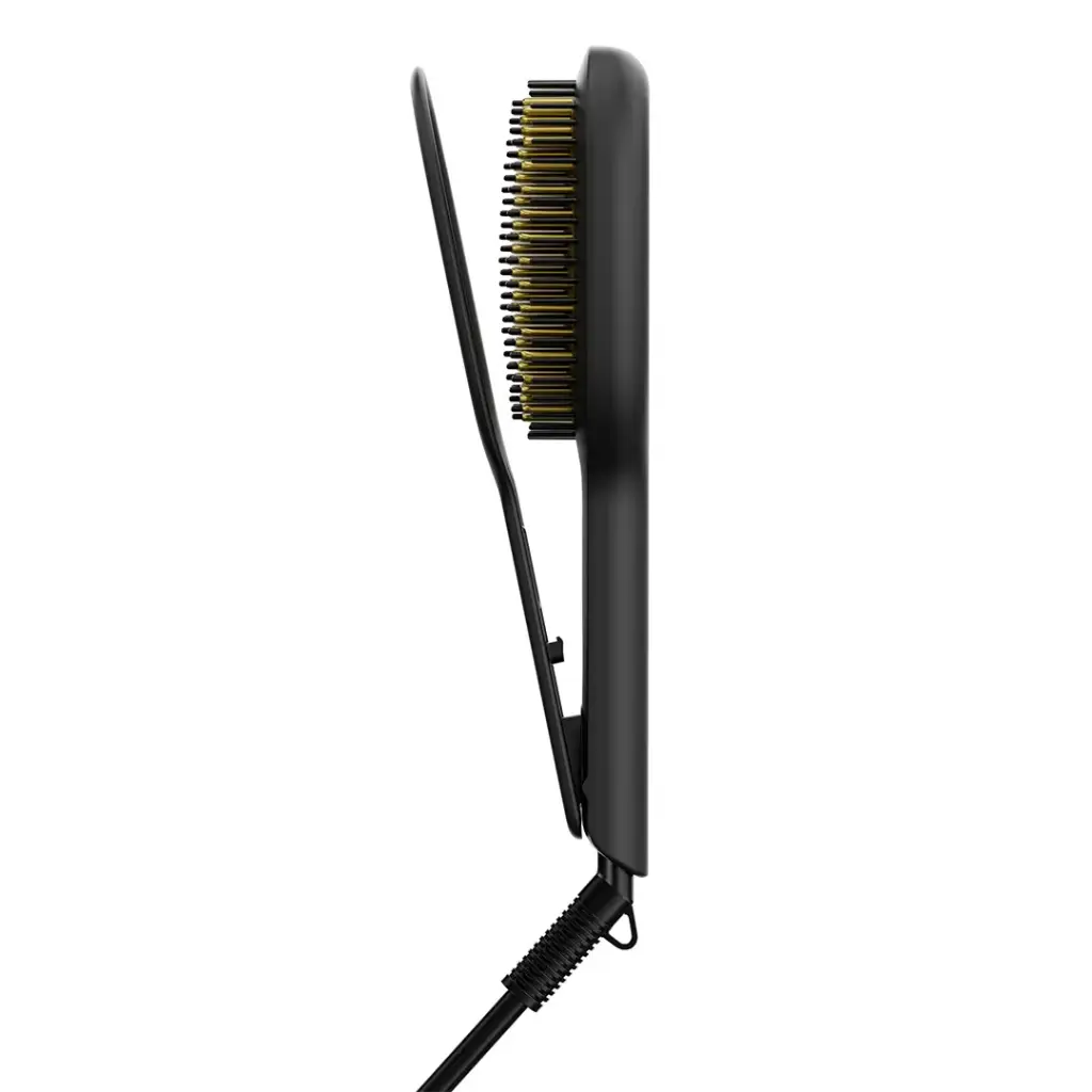 مكواة فرد الشعر سيراميك من بورودو - أسود وذهبي | Porodo Ceramic Hair Straightener - Black & Gold