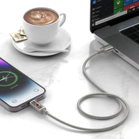 Porodo ChargeLite USB-A to Lightning High-Speed Charging Cable - Gray | كابل بورودو تشارج لايت USB-A إلى لايتنينغ