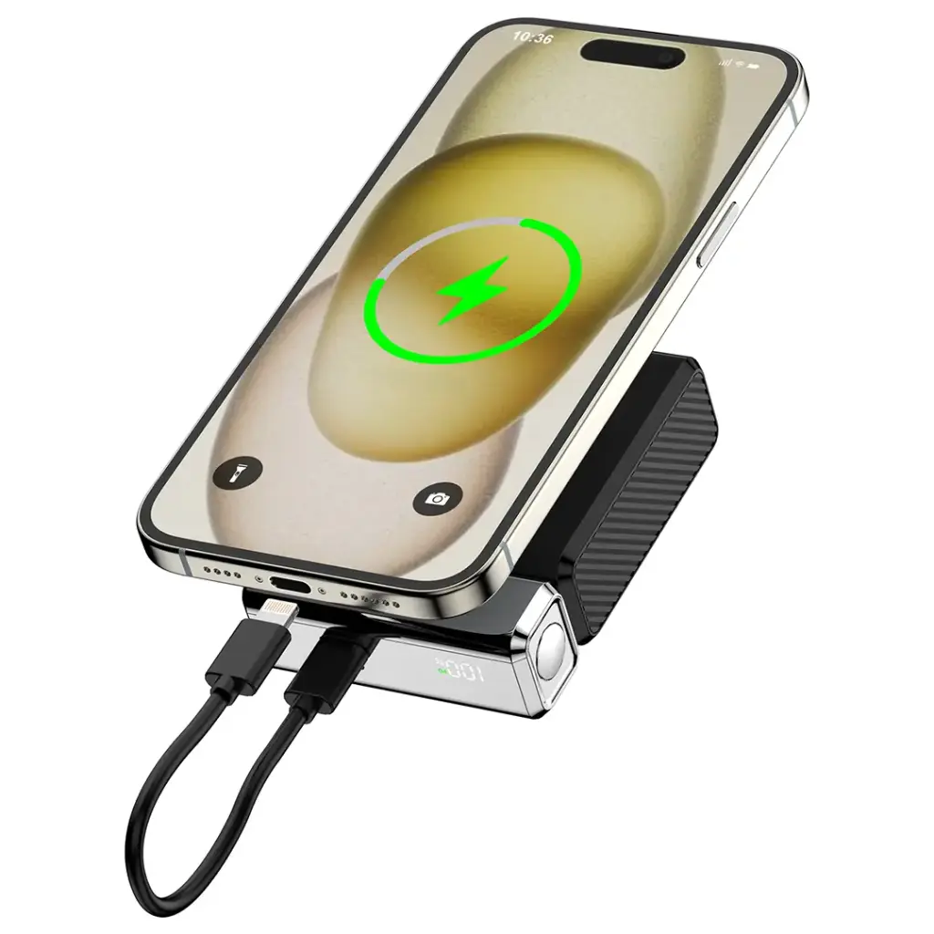 Porodo Power Bank 10000mAh/7.7V/38.5Wh - Black | بطارية محمولة بورودو 10000 مللي أمبير - أسود