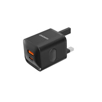 شاحن سريع Porodo PD 20W منفذين UK - Porodo Dual Port Fast Charger