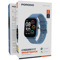 ساعة بورودو اندورا فيت الذكية بشاشة حجم 1.80 انش و وقت تشغيل حتى 5 ايام | Porodo Endura Fit Smart Watch, 1.80" screen, Up To 5 Days work Time