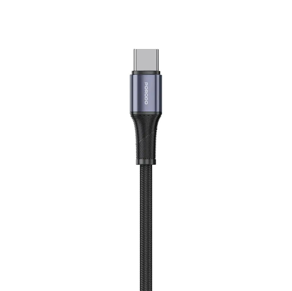 Porodo GaN 65W Multi-Port Wall Charger - Black | شاحن حائط متعدد المنافذ بقدرة 65 واط من بورودو GaN