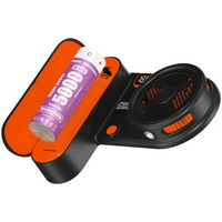 Porodo Gaming Arcticchill Magnetic Phone Cooler with Ultra-Quiet Fan - Black/Orange | مبرد الهاتف المغناطيسي بورودو جيمينج أركتيكشيل مع مروحة هادئة - أسود/برتقالي