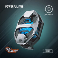 Porodo Gaming Freezing Semiconductor Mobile Cooling and Display - Grey | مبرد الهاتف بورودو جيمينج بشاشة عرض - رمادي
