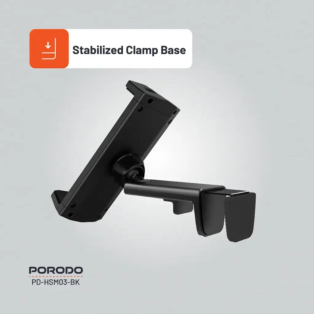 حامل تابلت عالمي قابل للتعديل من 7 انش الى 14.6 انش - اسود | Porodo Universal Adjustable 7" to 14.6" iPad/Tablet Stand – Black