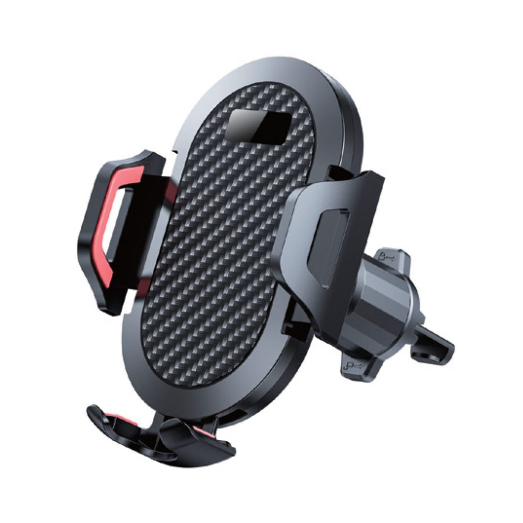 حامل هاتف للسيارة عالمي بدرجة دوران 360 درجة من بورودو, ABS + سيليكون - اسود | Porodo ABS+Silicone 360° Rotatable Universal Car Mount – Black