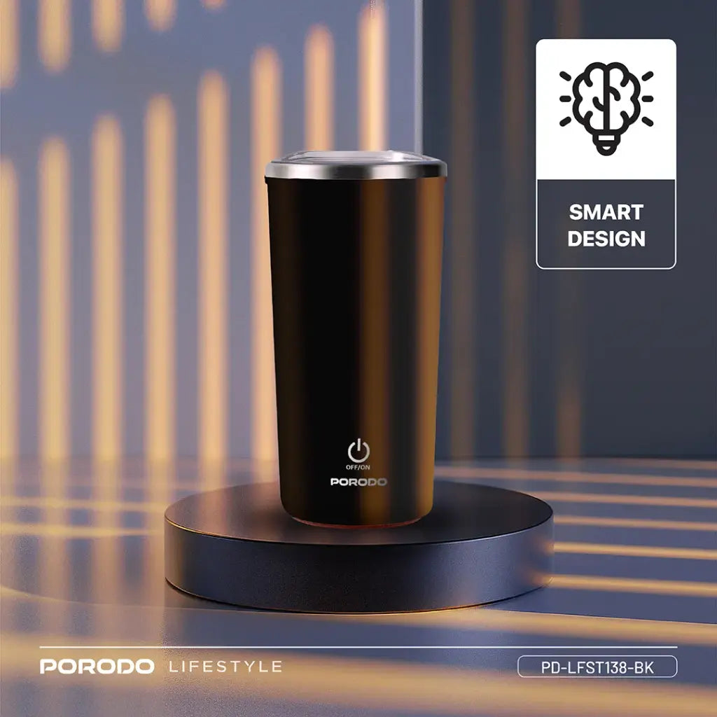 Porodo Lifestyle 400ml Auto-Stirring Suction Twin Wall Cup | كوب بورودو لايف ستايل 400 مل بخاصية التحريك الذاتي