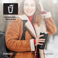 Porodo Lifestyle 400ml Auto-Stirring Suction Twin Wall Cup | كوب بورودو لايف ستايل 400 مل بخاصية التحريك الذاتي