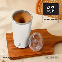 Porodo Lifestyle 400ml Auto-Stirring Suction Twin Wall Cup | كوب بورودو لايف ستايل 400 مل بخاصية التحريك الذاتي