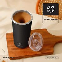 Porodo Lifestyle 400ml Auto-Stirring Suction Twin Wall Cup | كوب بورودو لايف ستايل 400 مل بخاصية التحريك الذاتي