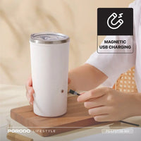 Porodo Lifestyle 400ml Auto-Stirring Suction Twin Wall Cup | كوب بورودو لايف ستايل 400 مل بخاصية التحريك الذاتي