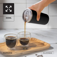 Porodo Lifestyle 400ml Auto-Stirring Suction Twin Wall Cup | كوب بورودو لايف ستايل 400 مل بخاصية التحريك الذاتي