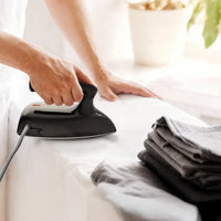 Porodo Lifestyle Ironix Portable Steam Iron with Bakelite Handle - Black | مكواة بخار محمولة Porodo Lifestyle Ironix مع مقبض باكيليت - أسود