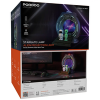 مصباح بوردو ستارجيت بروجيكتور مع سماعة 3 واط - Porodo StartGate Projector Lamp with 3W Speaker