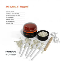 جهاز تسخين شمع صغير مع عدة ازالة الشعر من بورودو لايف ستايل | Porodo Lifestyle Mini Wax Heater & Hair Removal Kit