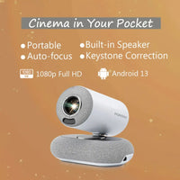 بروجيكتور بورودو لوماكاست المصغر WiFi/BT FHD 1080P 230ANSI - أبيض | Porodo Lumacast Mini Projector WiFi/BT FHD 1080P 230ANSI - White