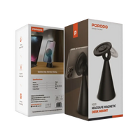 حامل جوال بورودو ماغسيف مغناطيسي قابل للتعديل - اسود | Porodo MagSafe Adjustable Mobile Phone Holder – Black